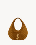 SAINT LAURENT ICARE hobo in quilted suede