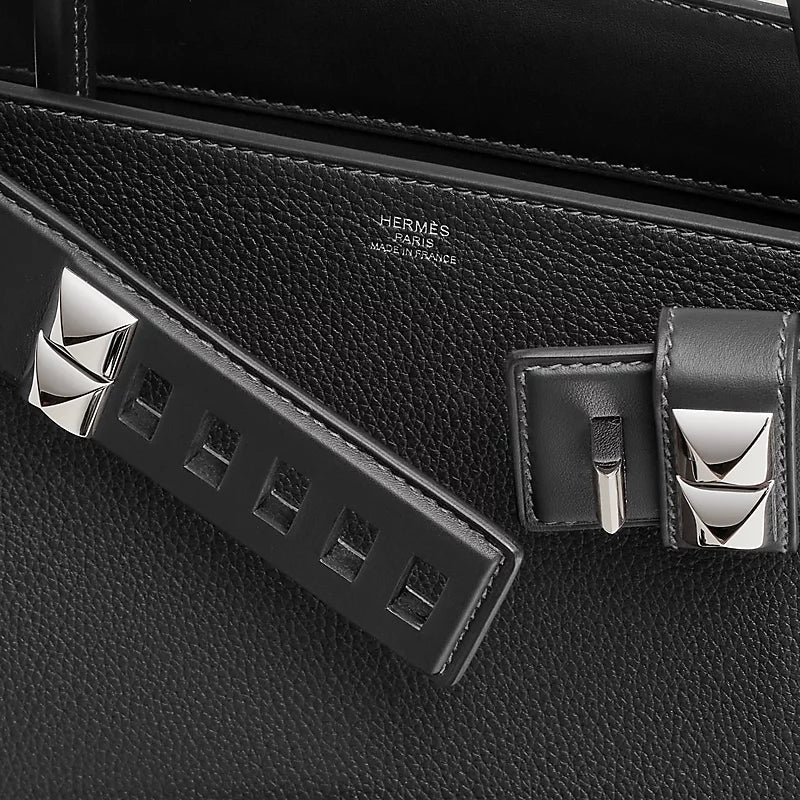 HERMÈS Medor Clous bag noir / noir