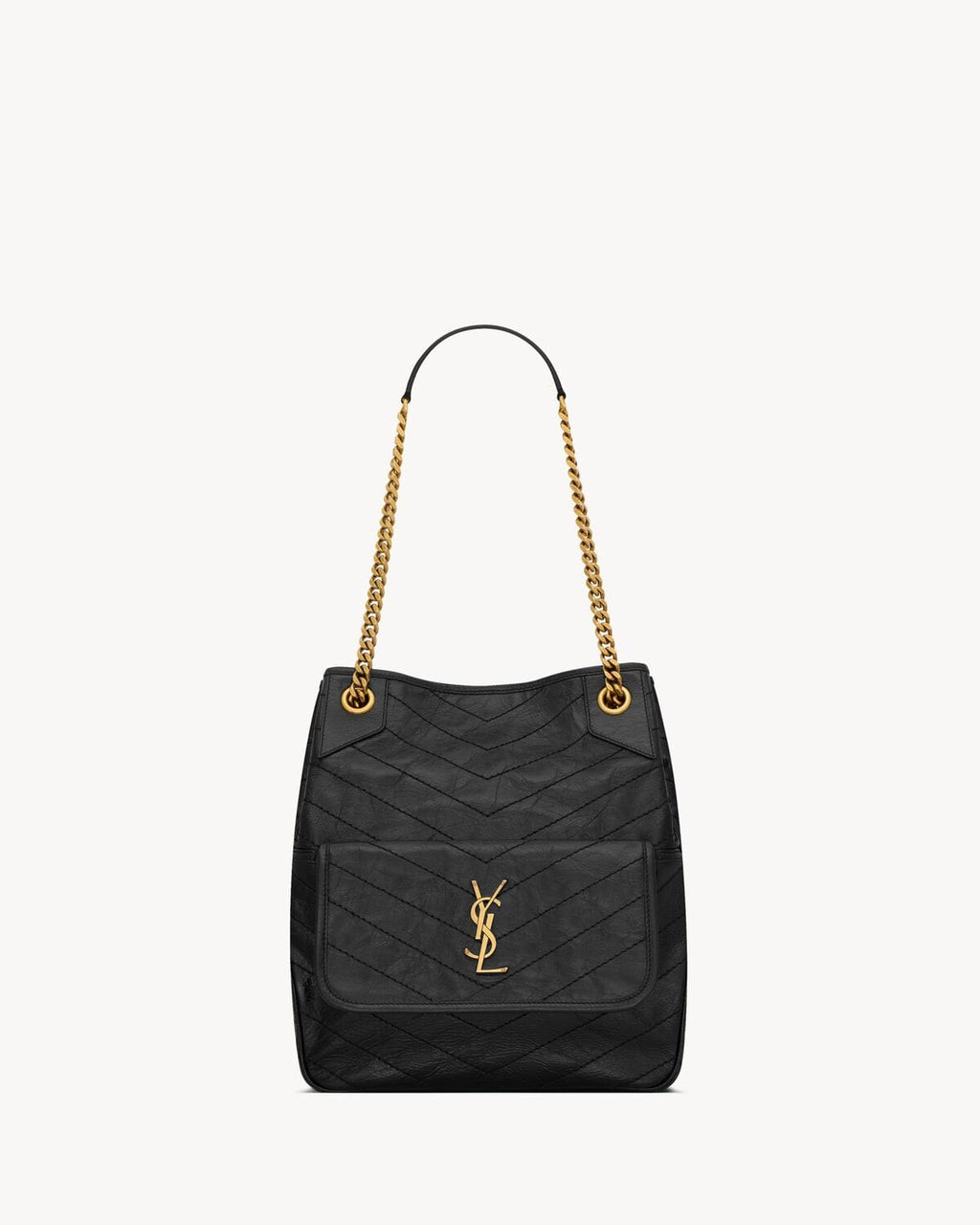 SAINT LAURENT NIKI small shopping in vintage leather