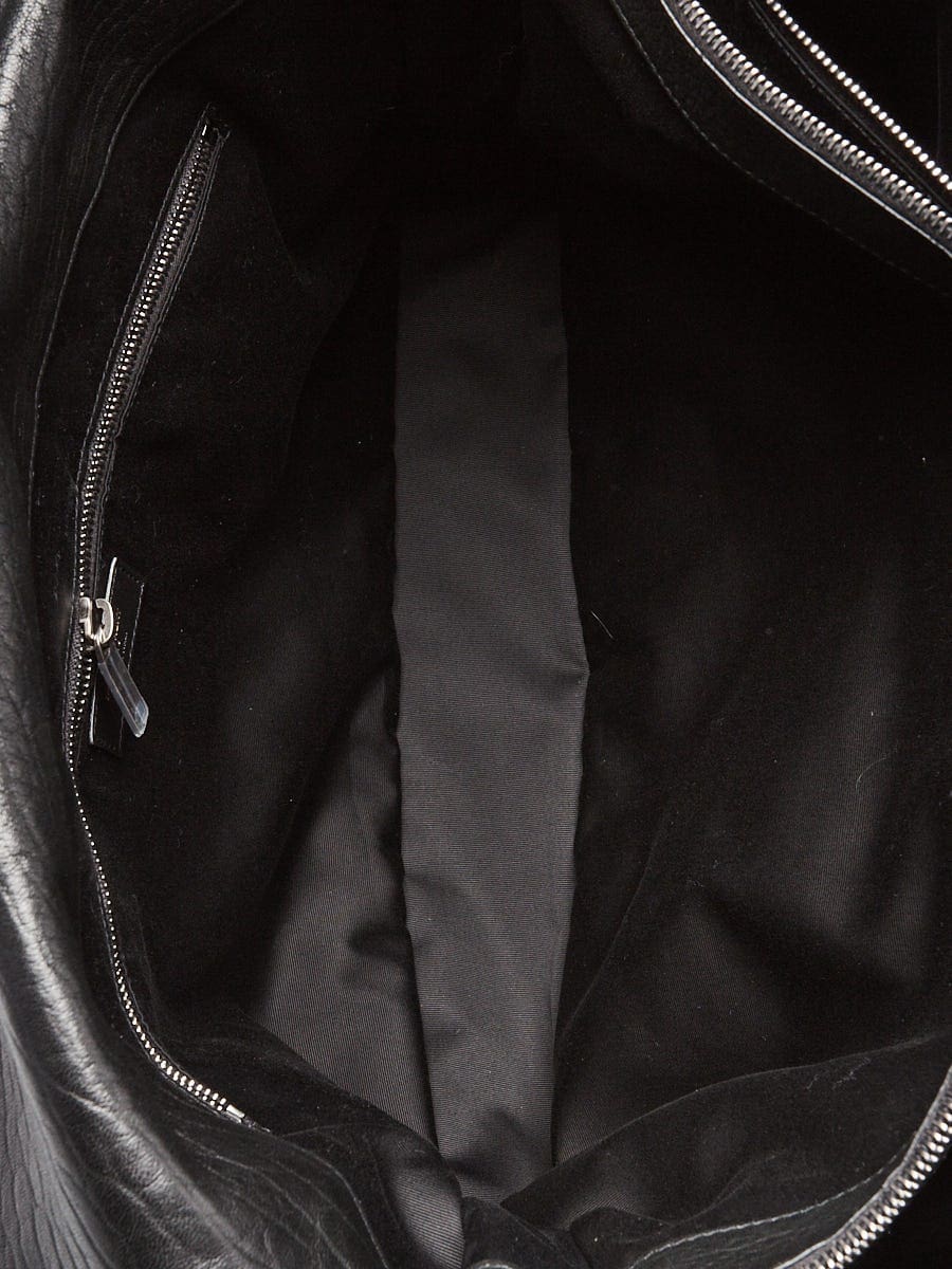 【Master-quality】Saint Laurent Black Pebbled Leather XL Nikki Bag