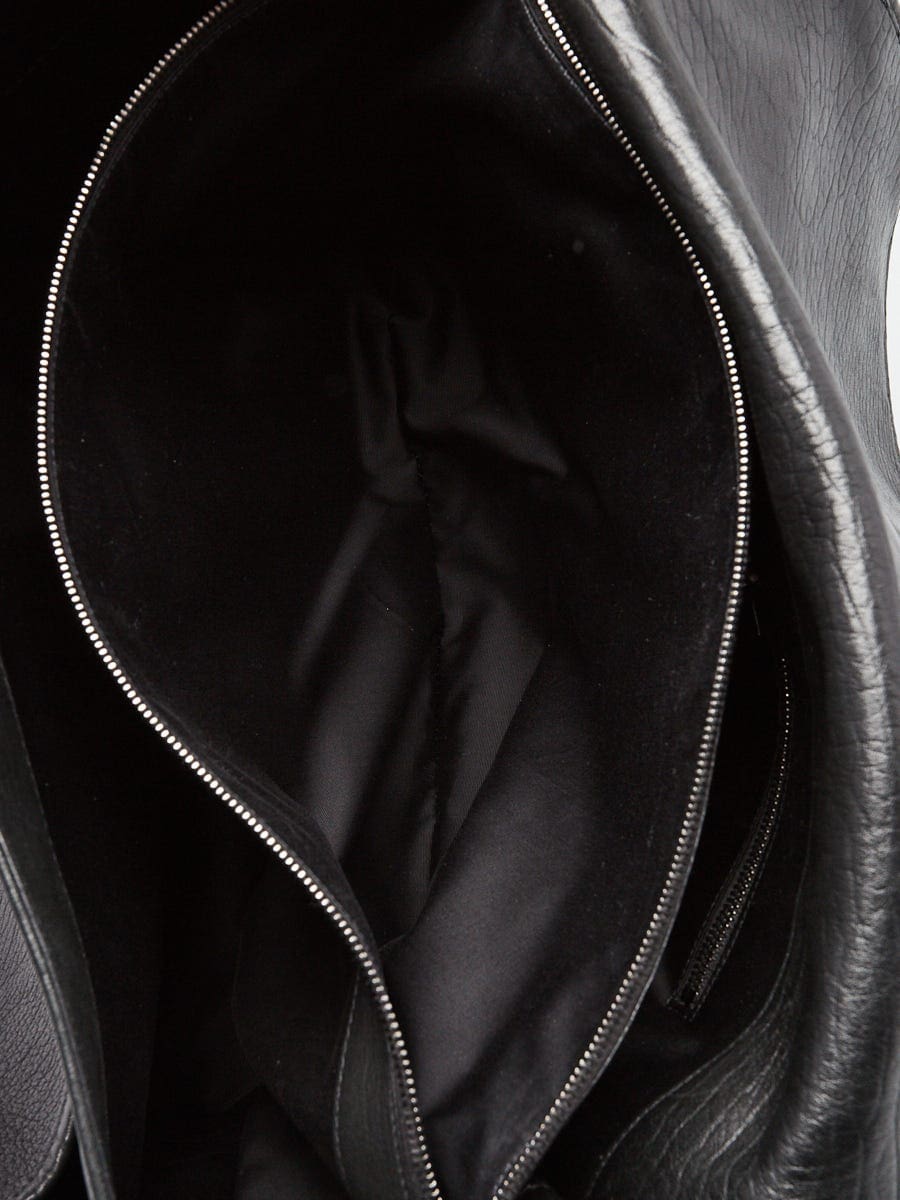 【Master-quality】Saint Laurent Black Pebbled Leather XL Nikki Bag
