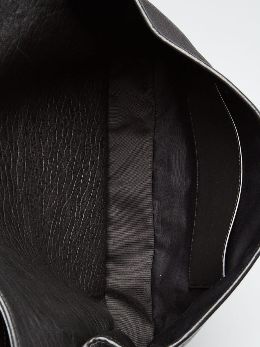 【Master-quality】Saint Laurent Black Pebbled Leather XL Nikki Bag