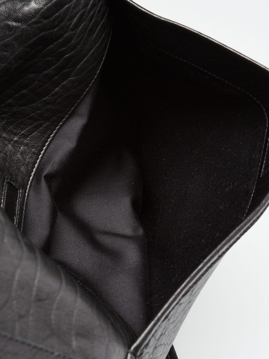 【Master-quality】Saint Laurent Black Pebbled Leather XL Nikki Bag