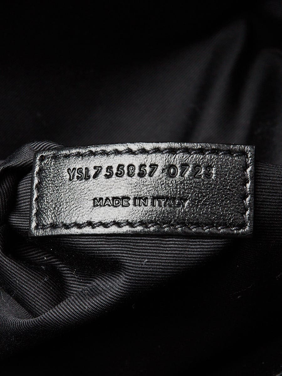 【Master-quality】Saint Laurent Black Pebbled Leather XL Nikki Bag