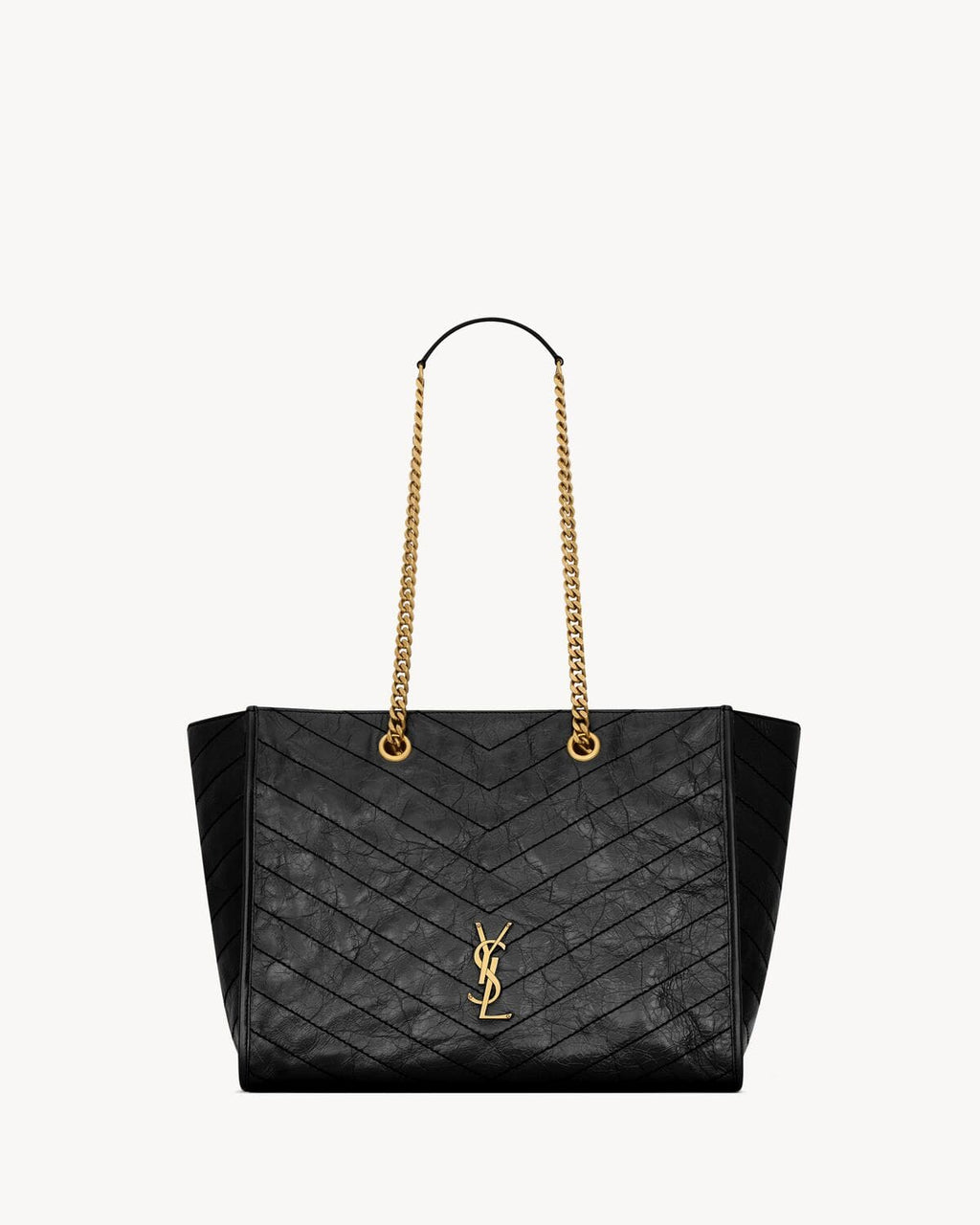 SAINT LAURENT NIKI shopping in vintage leather-large