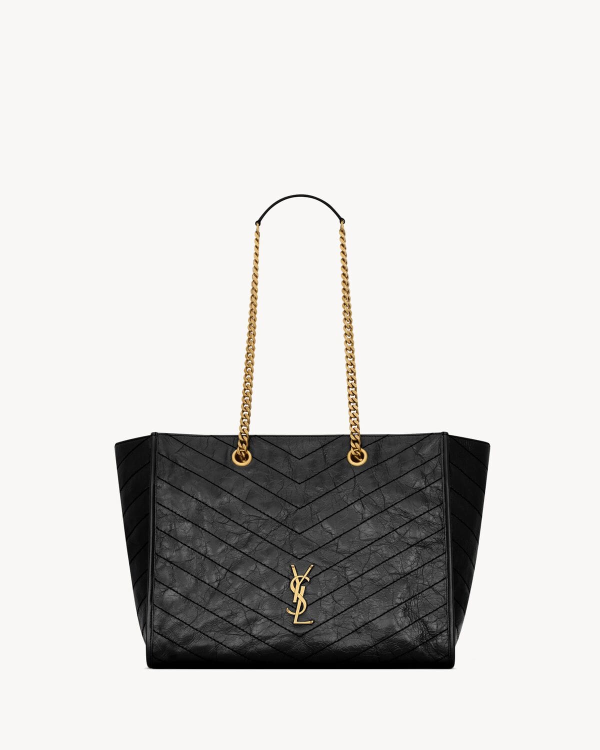 SAINT LAURENT NIKI shopping in vintage leather-large