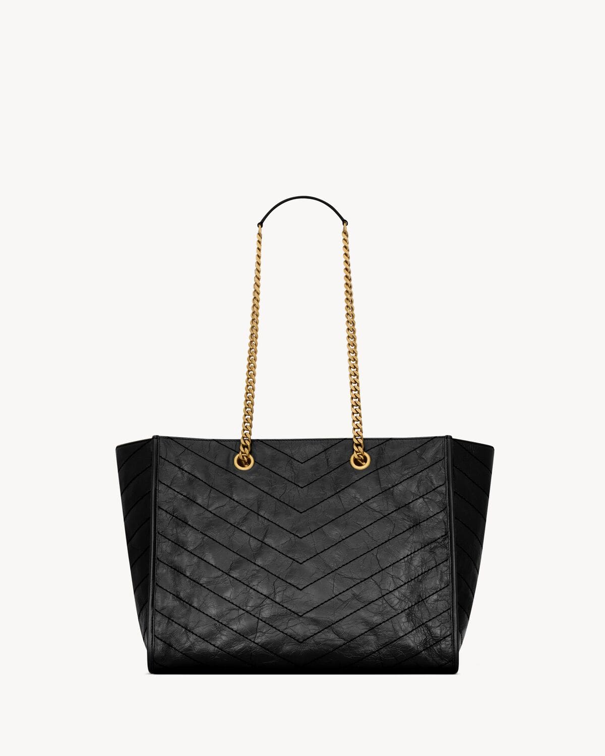 SAINT LAURENT NIKI shopping in vintage leather-large