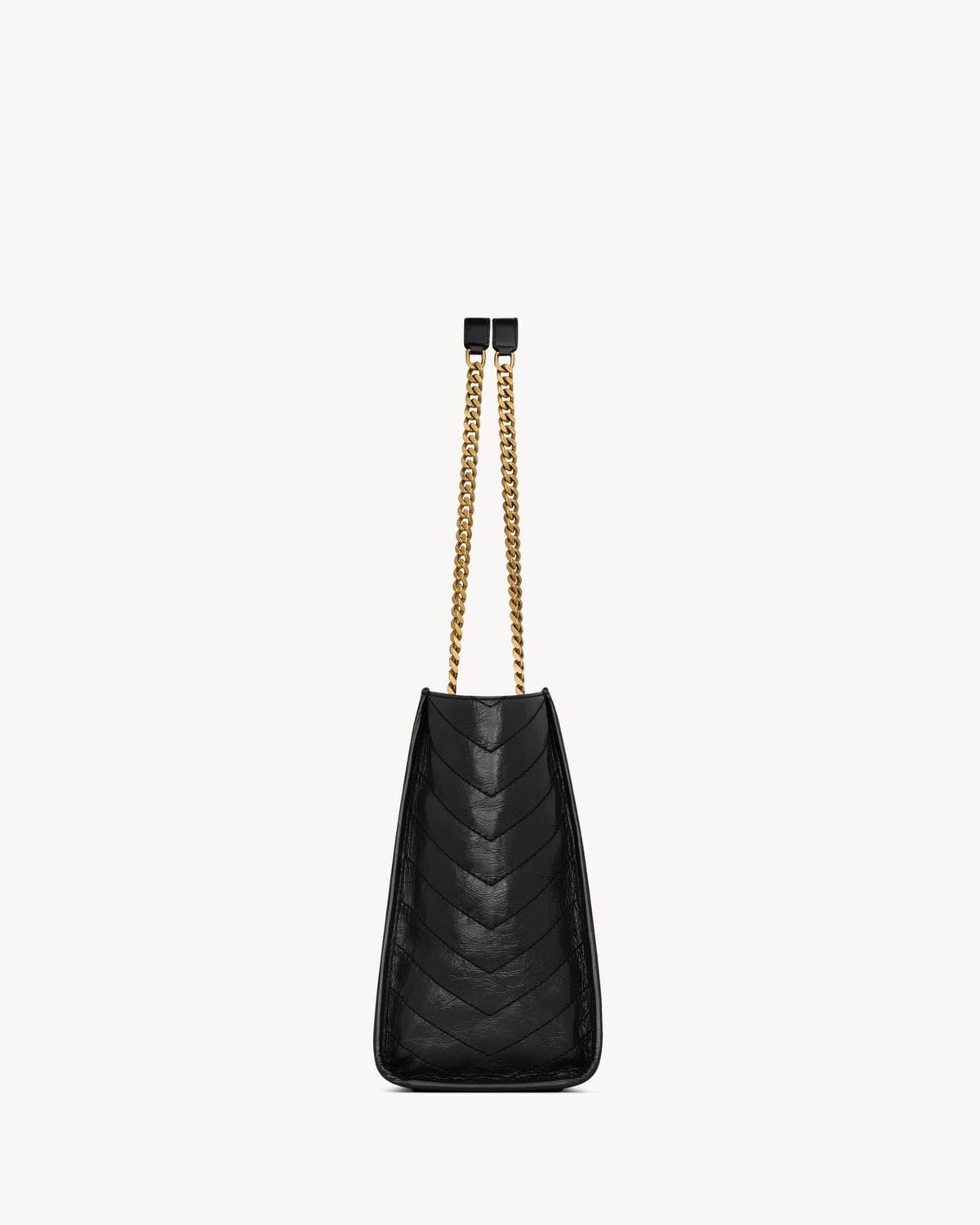 SAINT LAURENT NIKI shopping in vintage leather-large
