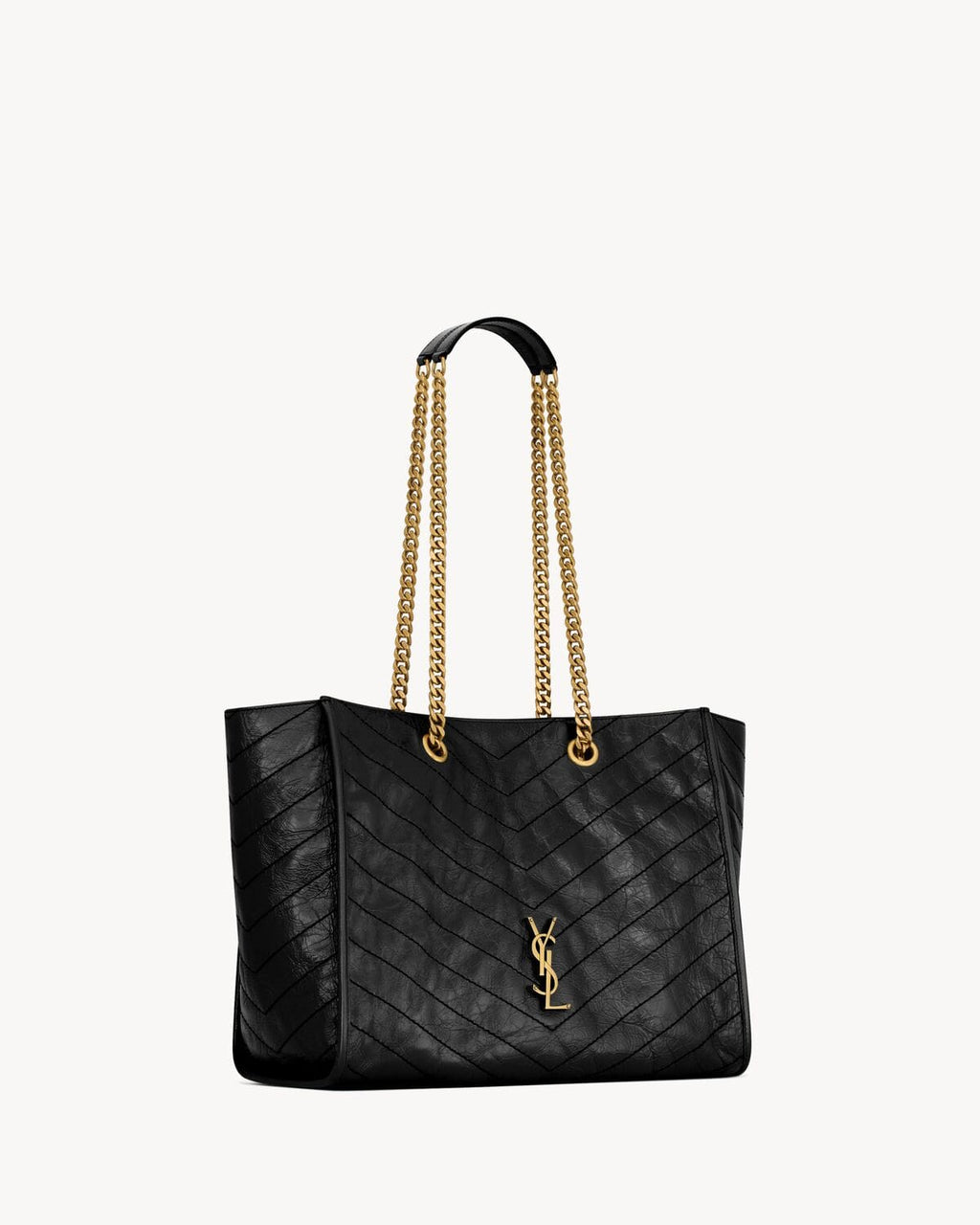SAINT LAURENT NIKI shopping in vintage leather-large