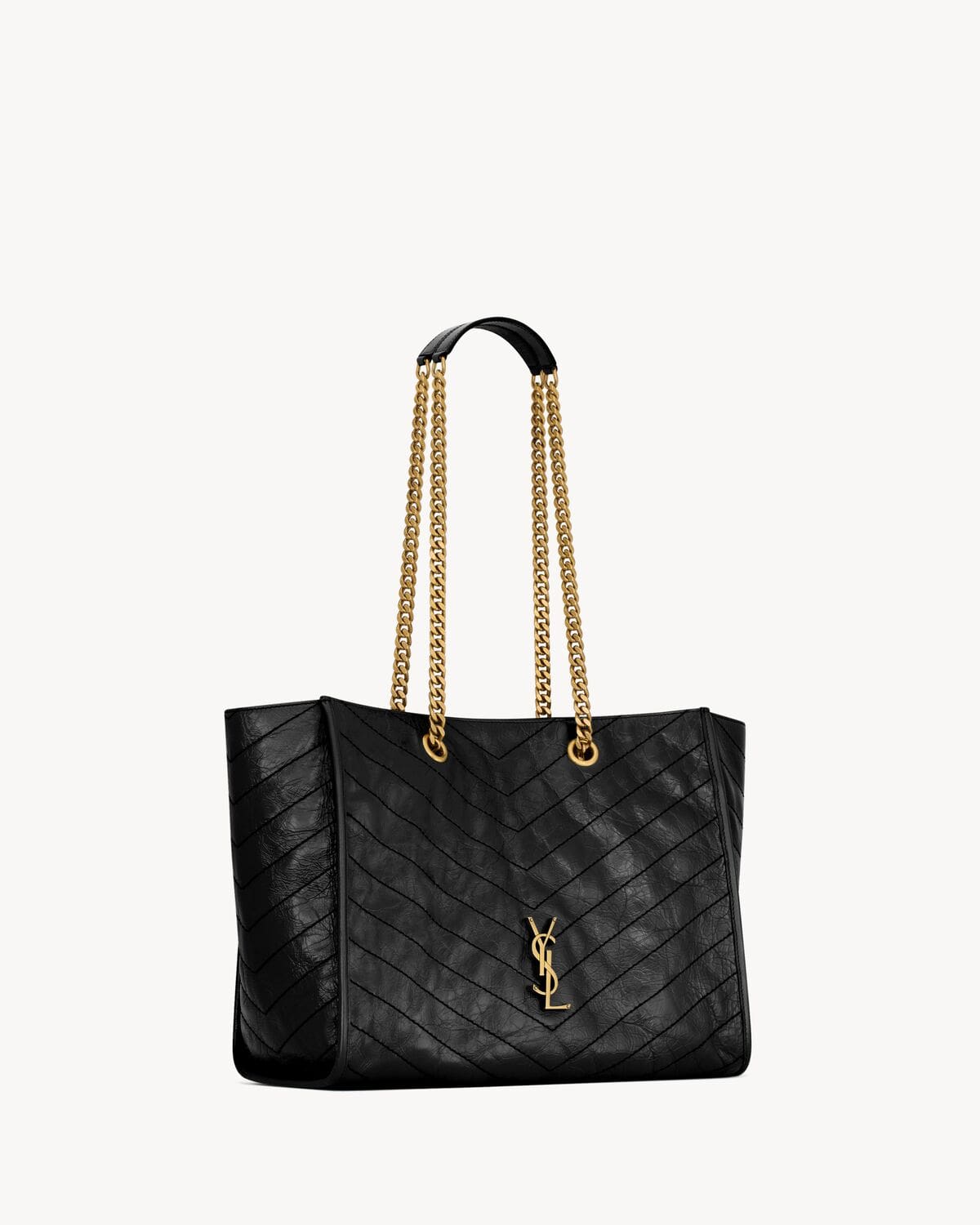 SAINT LAURENT NIKI shopping in vintage leather-large