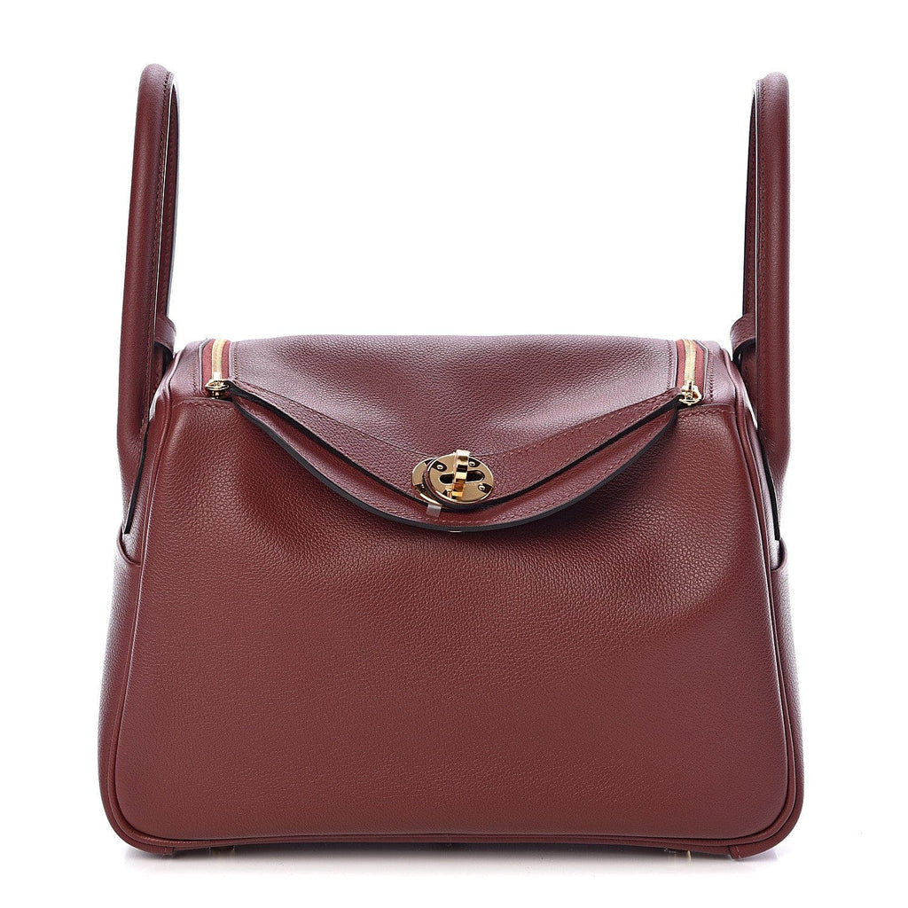 HERMES Evercolor Lindy 26 Rouge H