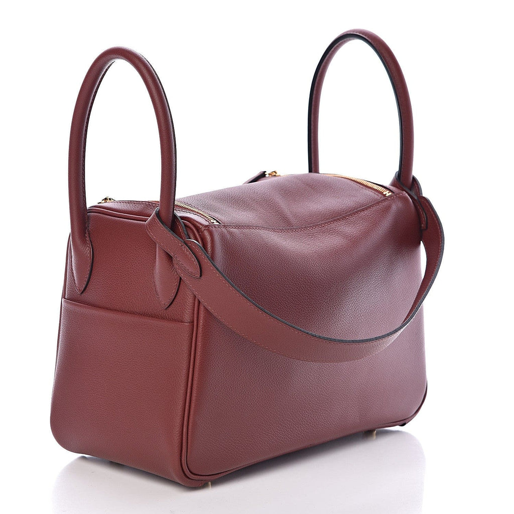 HERMES Evercolor Lindy 26 Rouge H