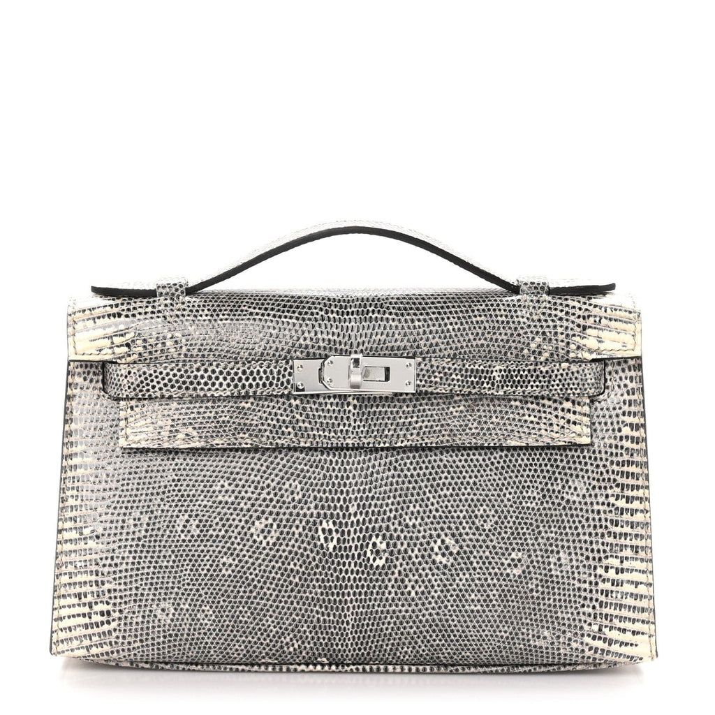 Hermès Lizard Kelly Pochette Clutch Ombre