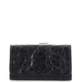 Saint Laurent Niki Flap Wallet Matelasse Chevron Leather Long