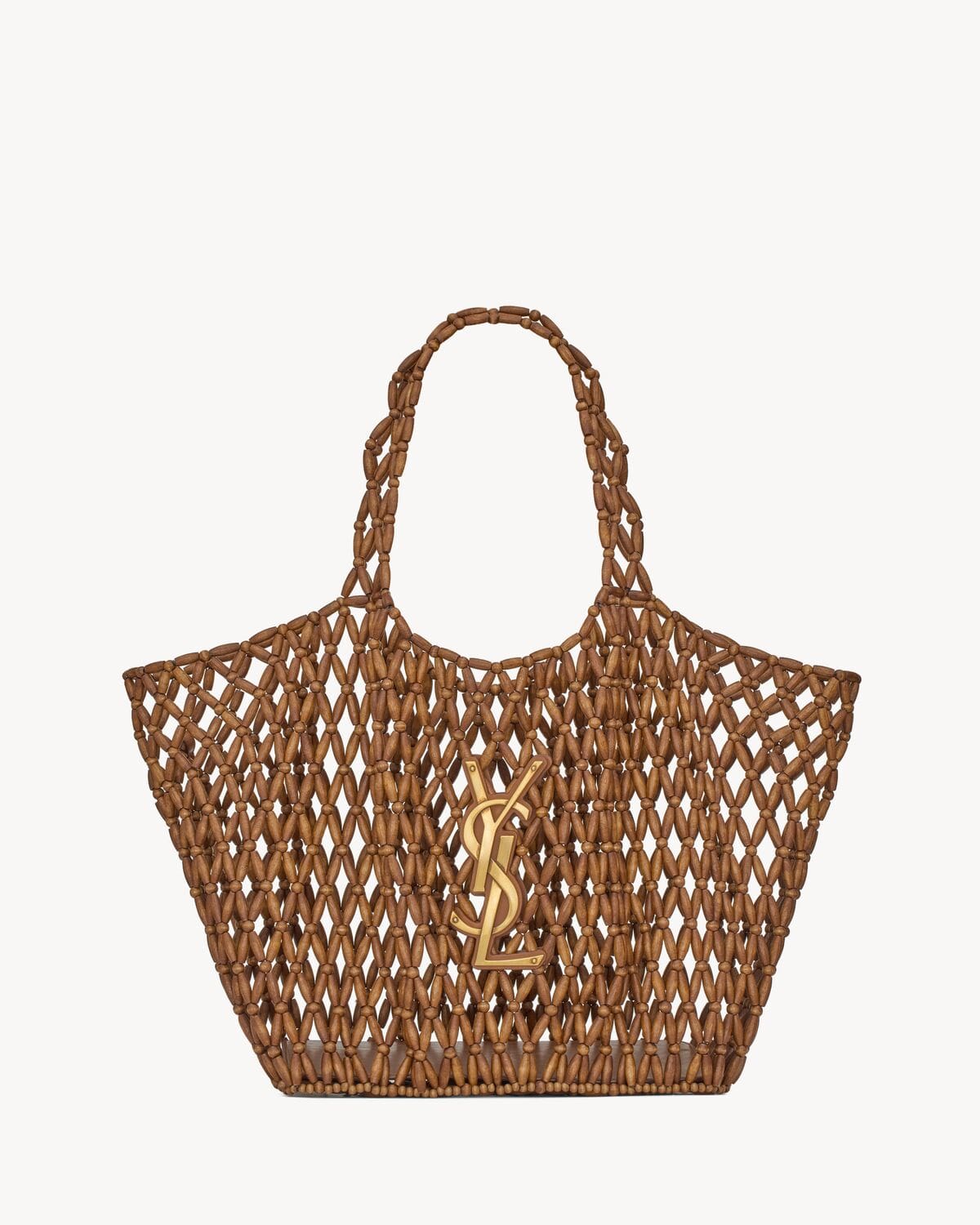 【Limited supply】SAINT LAURENT ICARE medium in wood beads