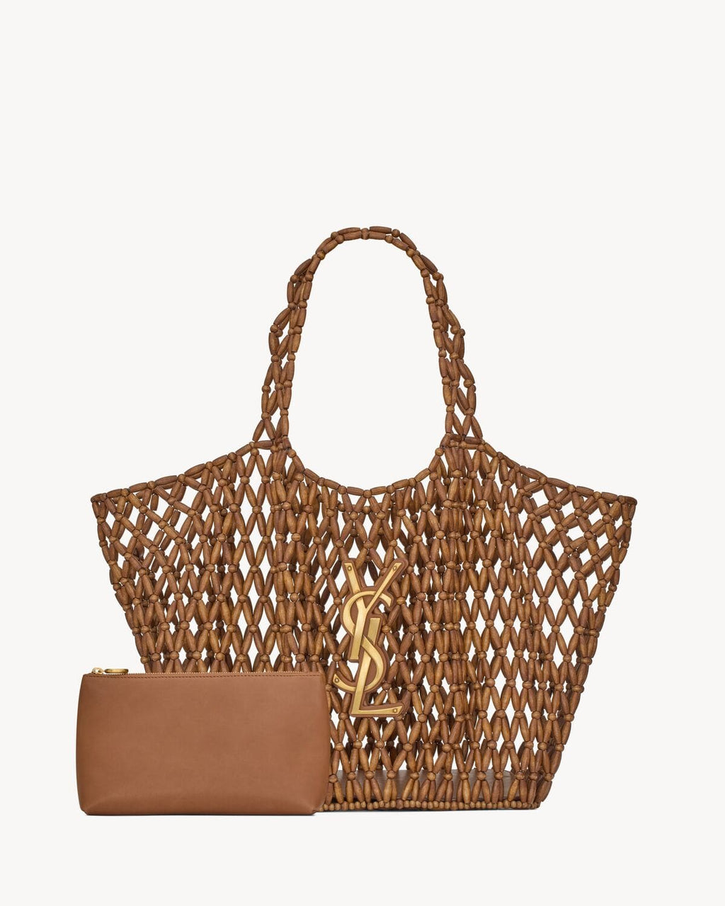 【Limited supply】SAINT LAURENT ICARE medium in wood beads
