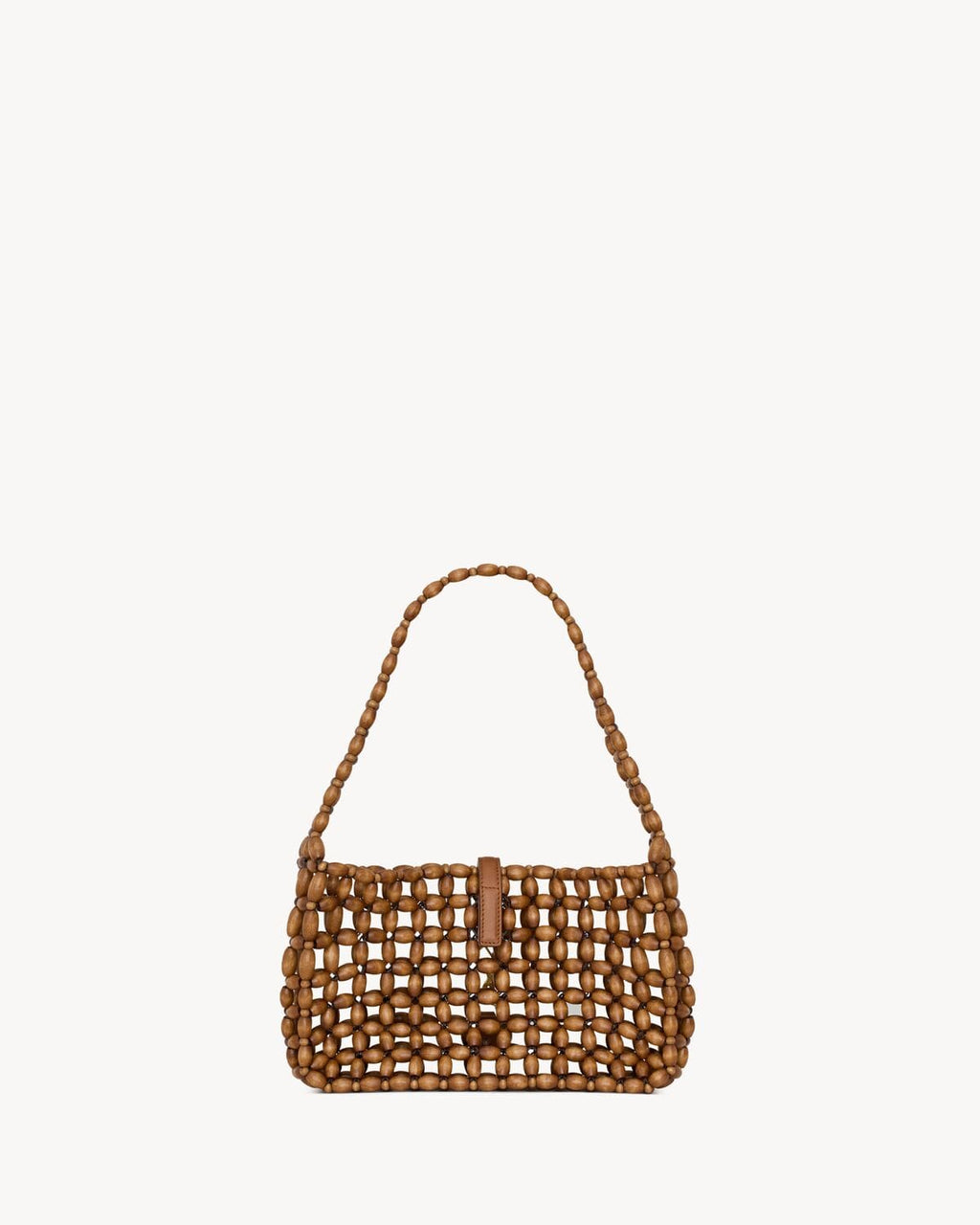 SAINT LAURENT LE 5 À 7 in wood beads