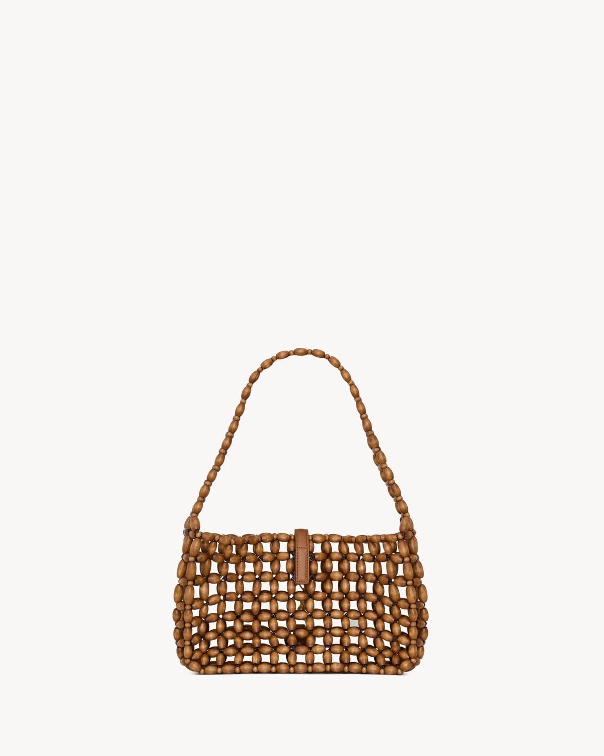 SAINT LAURENT LE 5 À 7 in wood beads