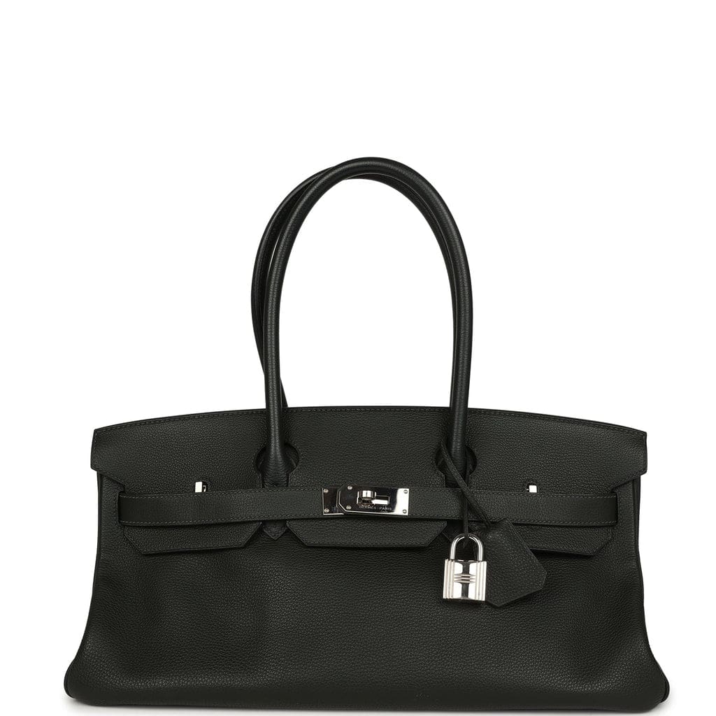 Hermès Shoulder Birkin 42 JPG Vert Fonce Togo Palladium Hardware