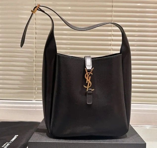 SAINT LAURENT LE 5 À 7 SUPPLE SMALL IN PADDED LAMBSKIN