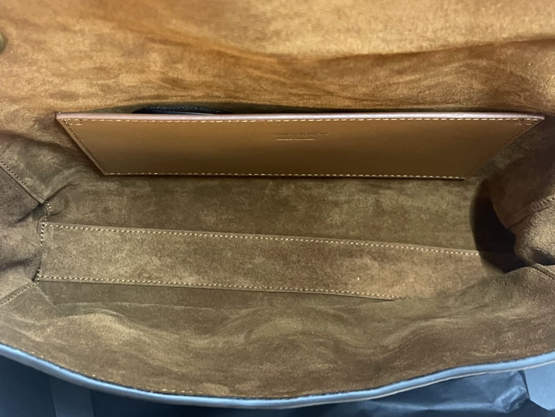 [Master Quality]Saint Laurent Medium Double-Sided Lettering Kate  in Calfskin and Crocodile-Embossed Suede