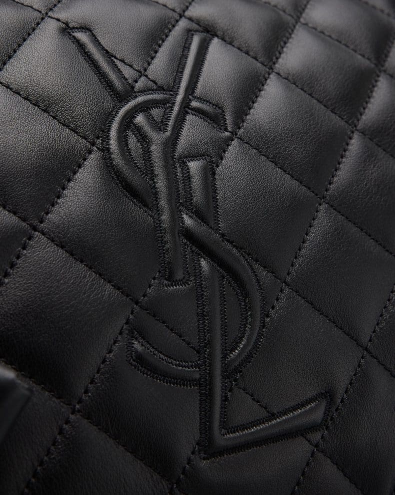 Saint Laurent ES Giant Travel Bag in Smooth Quilted Leather with Gold Hardware