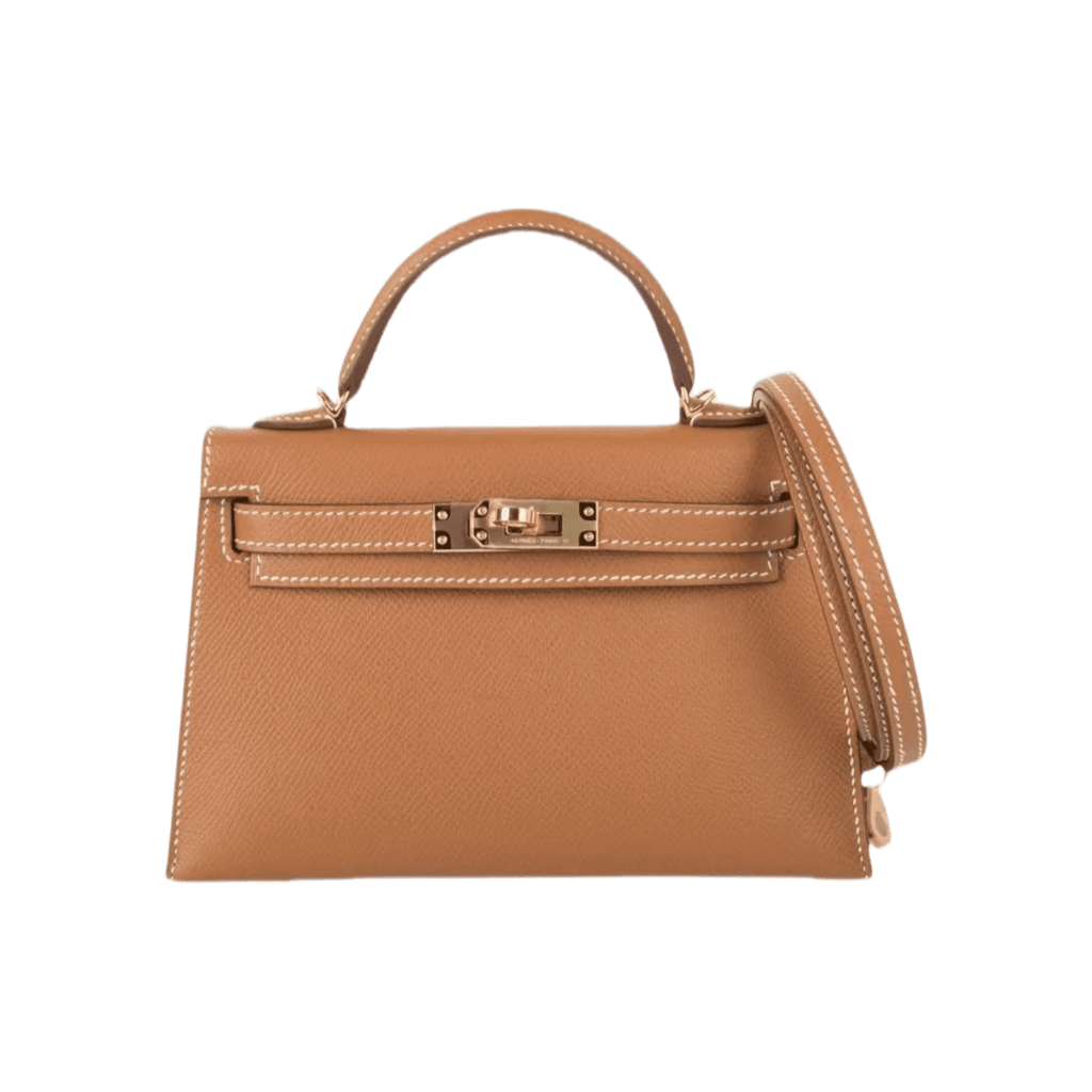 Hermès Kelly Mini Epsom Gold Sellier Gold Hardware