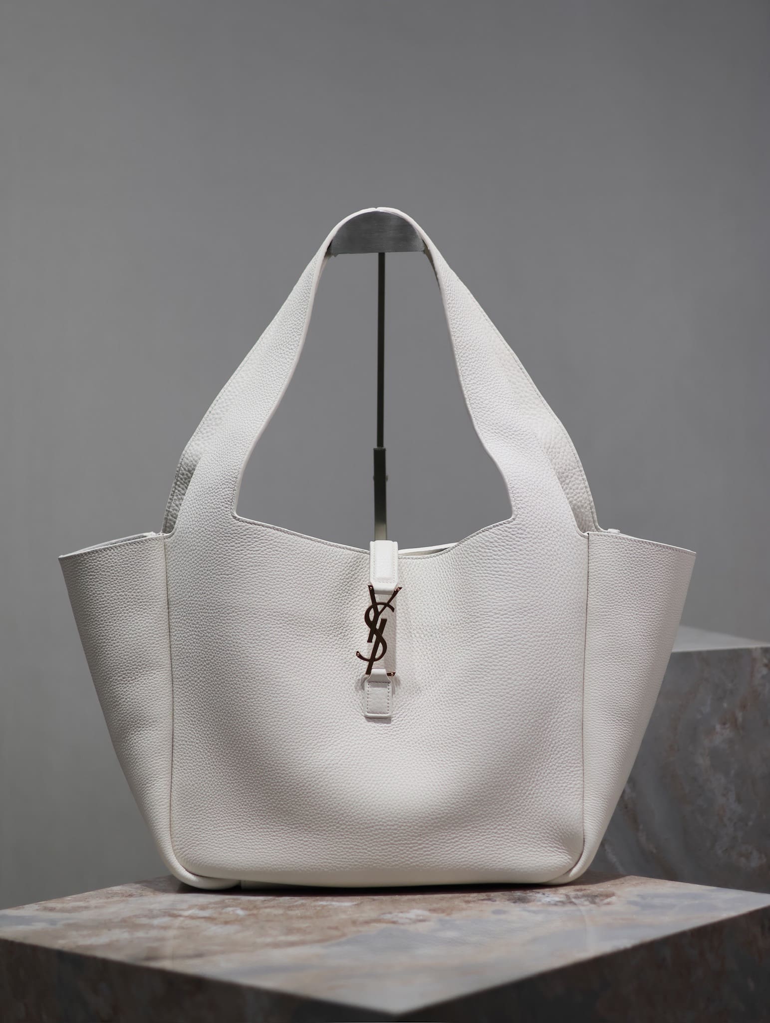 SAINT LAURENT LE 5 À 7 BEA in grained leather
