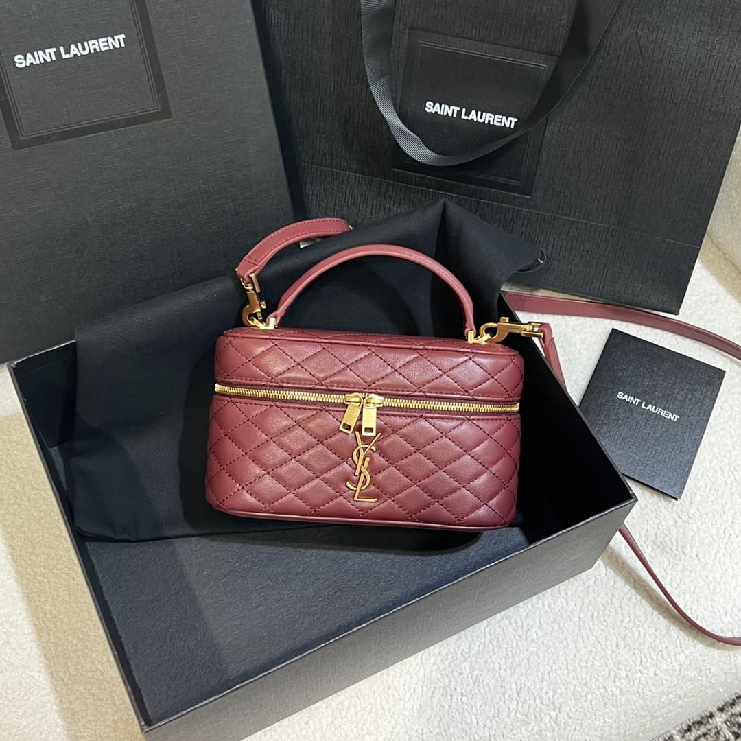 Saint Laurent gaby vanity bag in lambskin