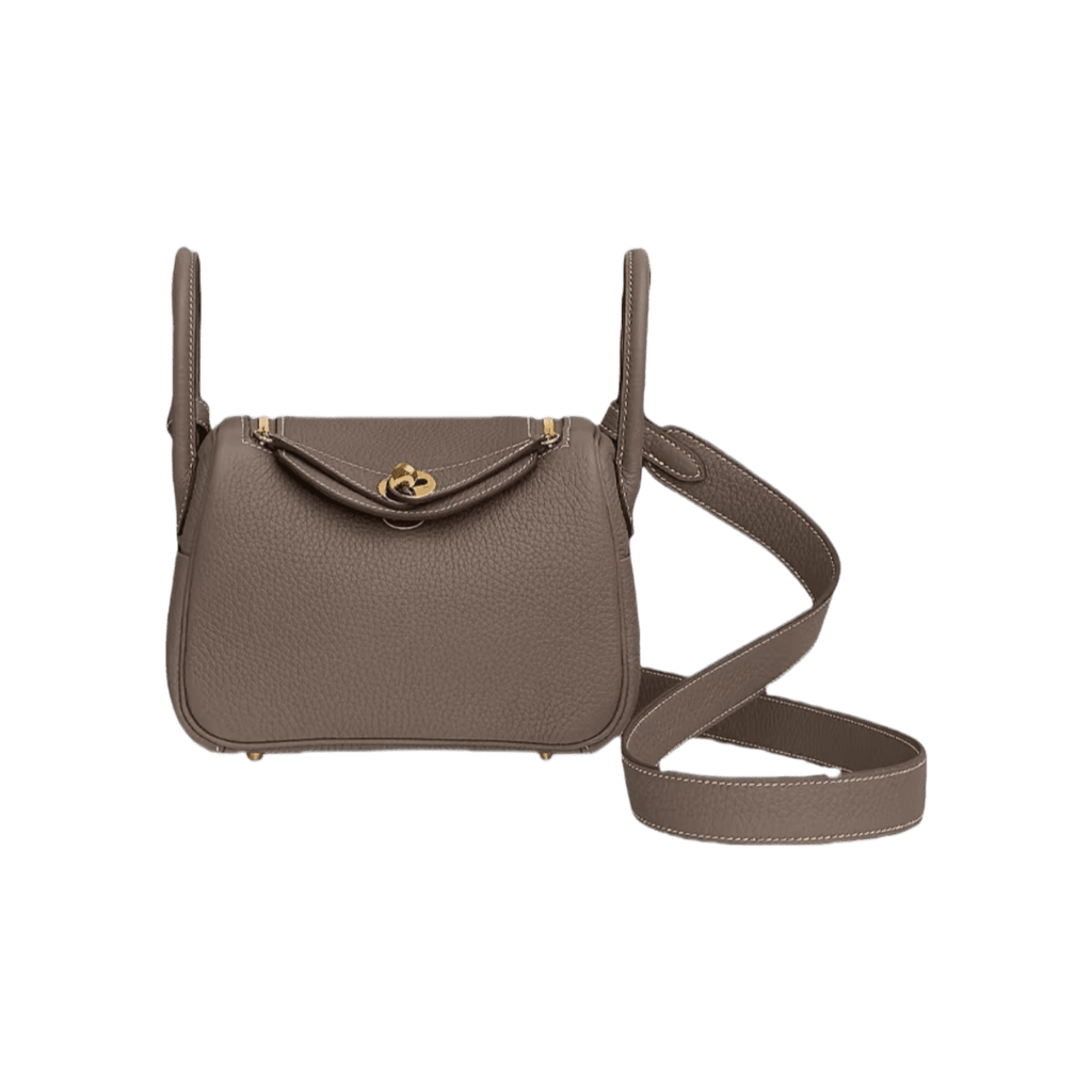 Hermès Mini Lindy Gold Clemence Gold Hardware