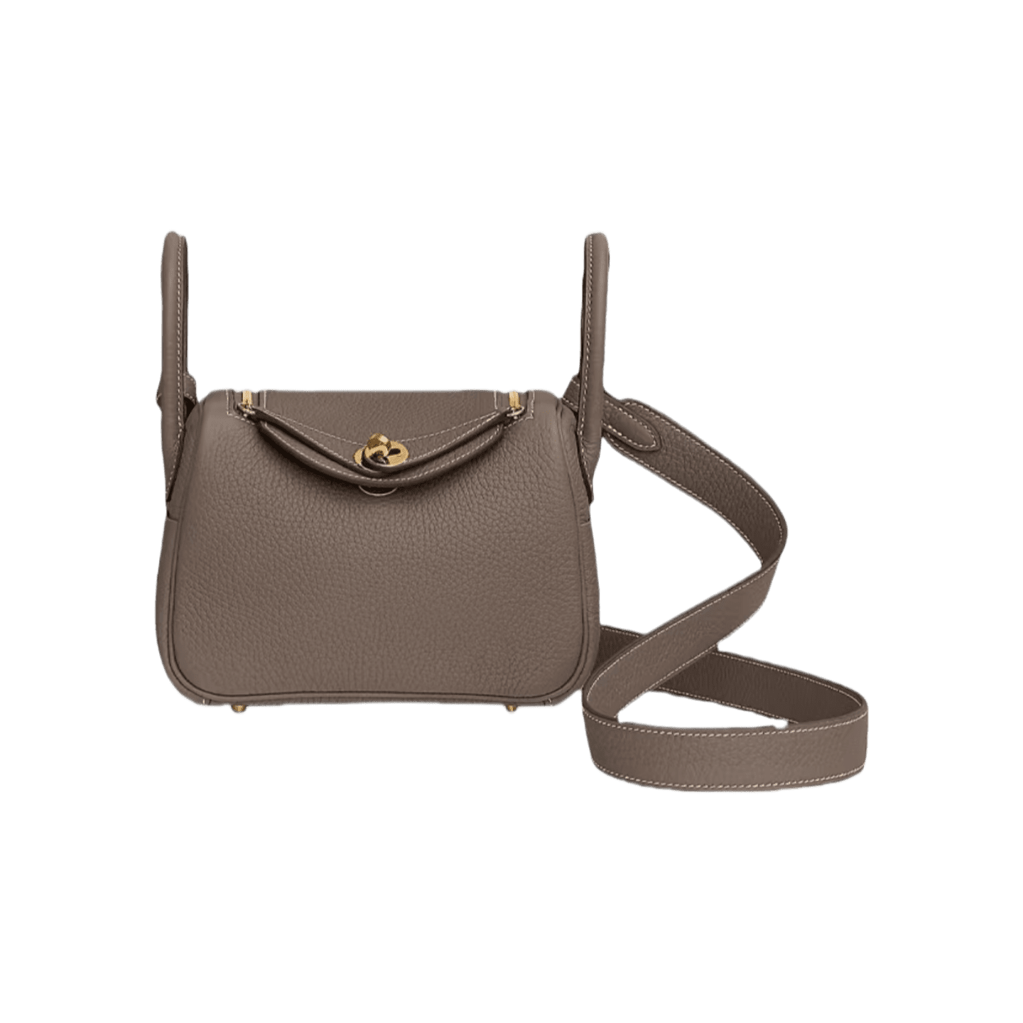 Hermès Mini Lindy Gold Clemence Gold Hardware