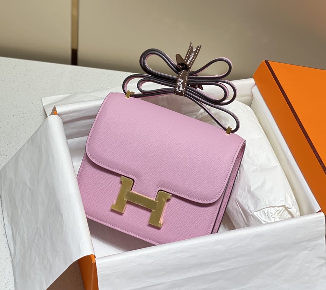 Hermès Constance 18 Mauve Sylvestre Epsom Rose Gold Hardware