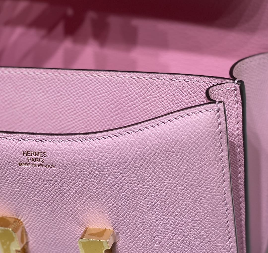 Hermès Constance 18 Mauve Sylvestre Epsom Rose Gold Hardware