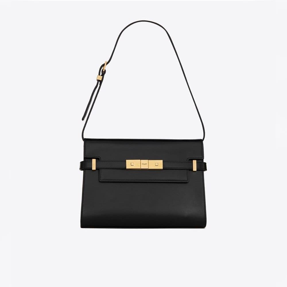SAINT LAURENT MANHATTAN SMALL SHOULDER BAG IN BOX SAINT LAURENT LEATHER