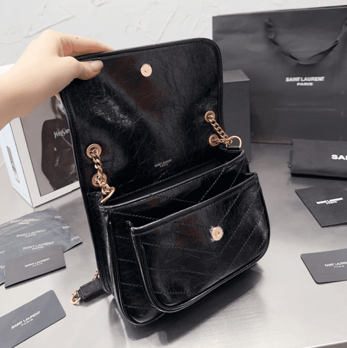 SAINT LAURENT NIKI BABY IN VINTAGE LEATHER