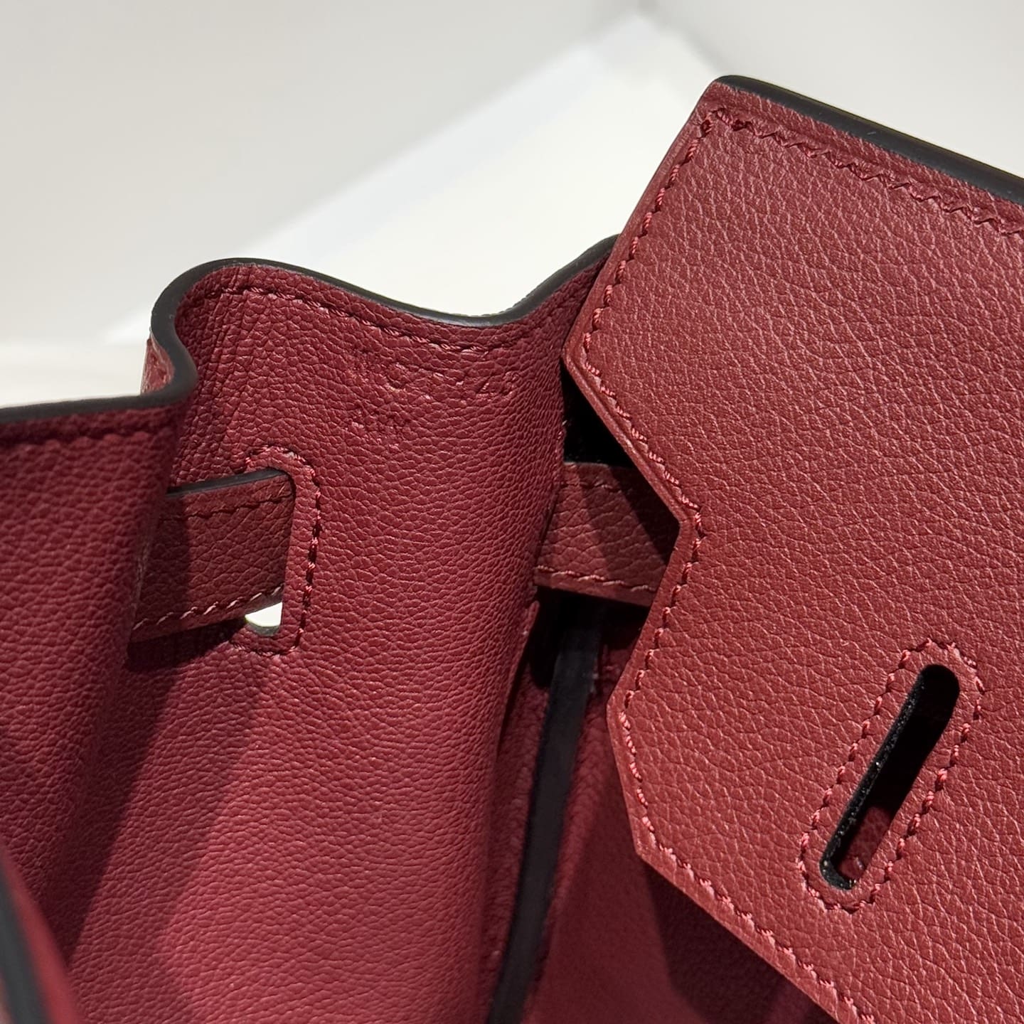 Hermès Rouge Evercolor Shoulder Birkin 29 Palladium Hardware